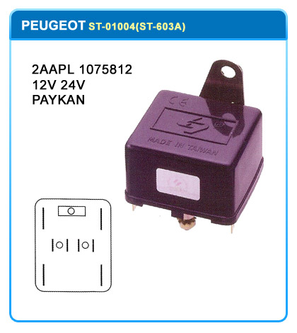 HEAD LIGHT RELAY  2AAPL 1075812  12V 24V  PAYKAN